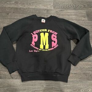 Vintage sweatshirt crewneck Las Vegas black y2k 90s